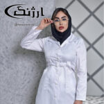 روپوش-پزشکی-سفید-زنانه-مدل-کمربند-دار1