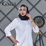 تونیک سفید زیپی