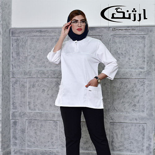 اسکراب زنانه تک دکمه مدل لیویا