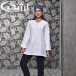 اسکراب سفید زنانه آستین بلند