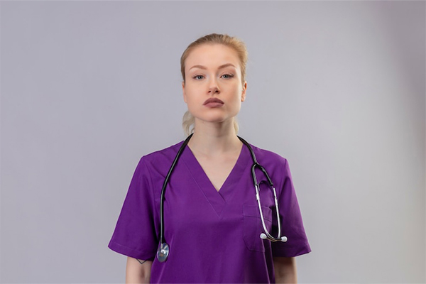 سایز-روپوش-پزشکی-زنانه-یقه-هفت